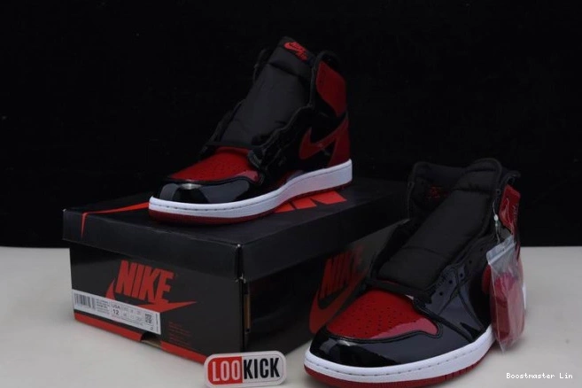 Bmlin Air High Patent Bred OG Jordan 1 555088-063 0724
